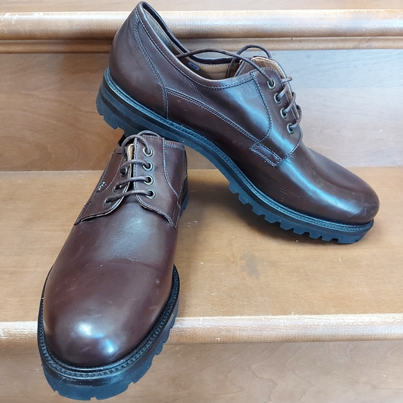 Fabiano Ricci brown leather oxford Derby shoes - Picture 3 of 11